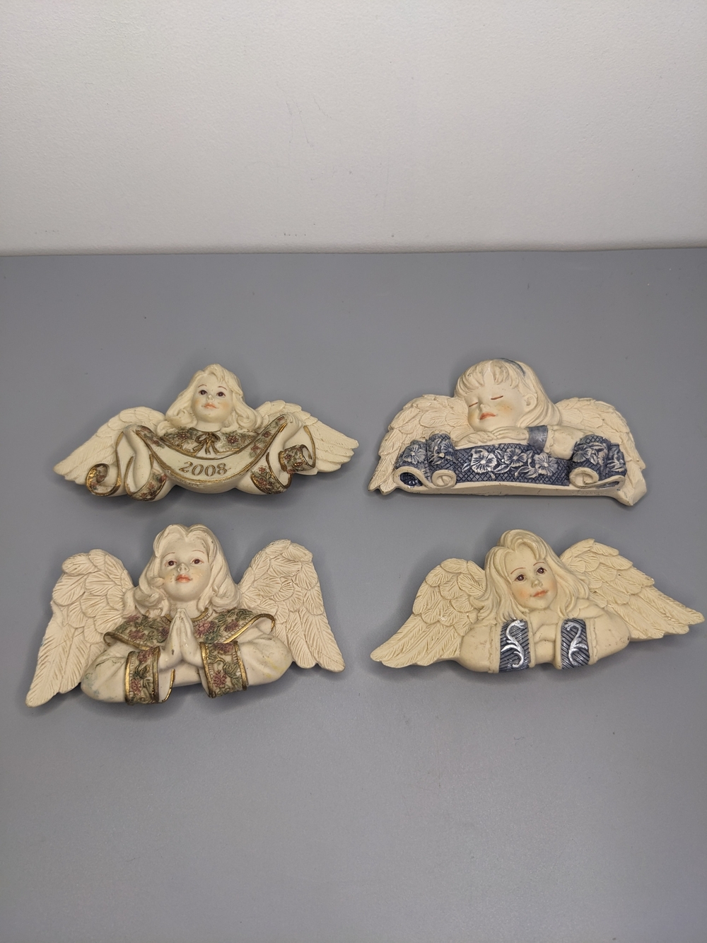 Sarahs Angels Mind Spring Studio Set Of Four Cherub Figurines 2003 To 2008